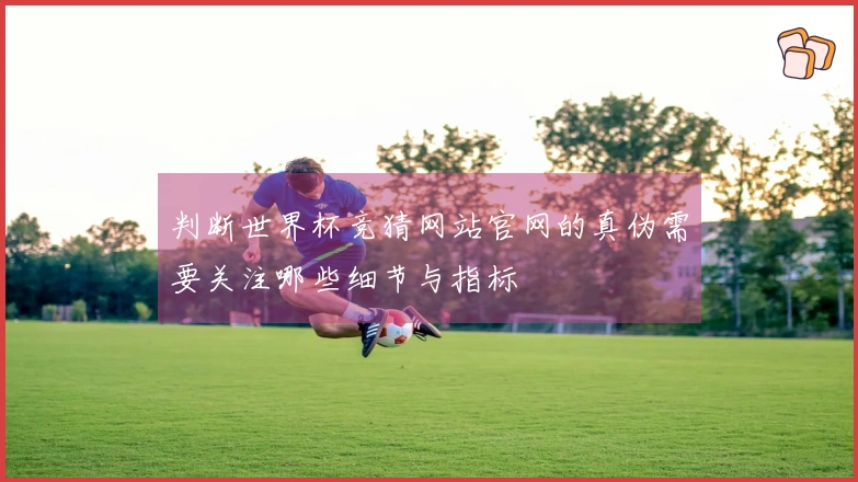 判断世界杯竞猜网站官网的真伪需要关注哪些细节与指标