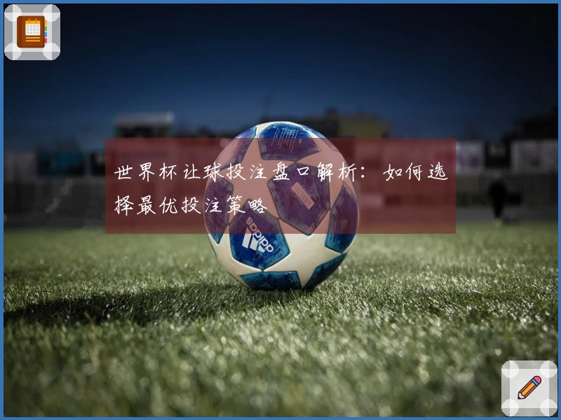 世界杯让球投注盘口解析：如何选择最优投注策略